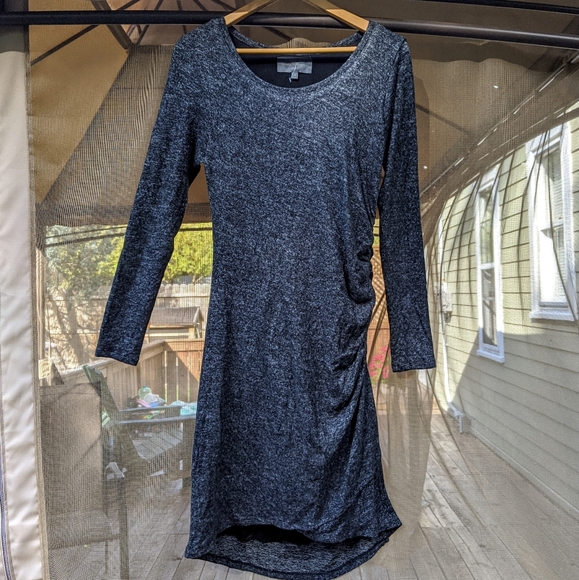 🍃Sunday In Brooklyn Soft Gray Dress Knit New - Picture 3 of 11